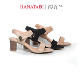 Giày Sandal Nữ Gót Cao 5cm Hanatabi Quai Ngang Hậu Xé Trước Có Khóa Đế TA Chống Trượt Bigsize (35-41) Mã HNSDG5F1176