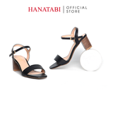 Giày Sandal Nữ Cao Gót 5cm_7cm Hanatabi Quai Ngang Mũi Vuông HậuC ĐếTA Bigsize (35-41)Mã HNSDG5F1033