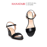 Giày Sandal Nữ Đế Xuồng TA Cao Cấp Cao 7cm Hanatabi Quai Ngang Hậu C (35-39) Mã HNSDX7F1211