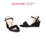 Giày Sandal Nữ Đế Xuồng TA Cao Cấp Cao 7cm Hanatabi Quai Ngang 2 Xếp Hậu C (35-39) Mã HNSDX7F1210