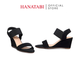 Giày Sandal Nữ Đế Xuồng TA Chống Trơn Trượt Cao 7cm Hanatabi Quai Ngang Hậu Thun (35-39) Mã HNSDX7F1238