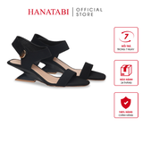 Giày Sandal Nữ Đế Xuồng Siêu Nhẹ 5cm Hanatabi Quai Ngang Hậu Xé Sau Bigsize (35-41) Mã HNSDG5F1196