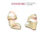 Giày Sandal Nữ Đế Xuồng TA Chống Trơn Cao 7cm Hanatabi Quai Ngang Hậu Xé Sau (35-39) Mã HNSDX7F1244