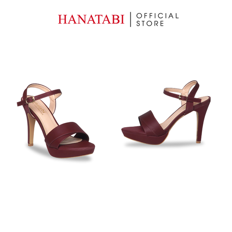 Giày Sandal Nữ Cao Gót 11cm Hanatabi Quai Bảng 1 Xếp Hậu C Đế TA Bigsize (34-41) Mã HNSDG11F933
