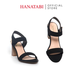 Giày Sandal Nữ Gót Cao 7cm Hanatabi Quai Ngang Hậu Xé Trước Có Khóa Đế TA Chống Trượt Bigsize (35-41) Mã HNSDG7F1179