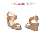 Giày Sandal Nữ Đế Xuồng TA Cao 7cm Hanatabi Quai Ngang Hậu Xé Sau Có Khóa (35-39) Mã HNSDX7F1251