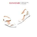 Giày Sandal Nữ Đế Xuồng TA Cao 7cm Hanatabi Quai Ngang Hậu Trước Có Khóa (35-39) Mã HNSDX7F1252