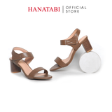 Giày Sandal Nữ Gót Cao 5cm Hanatabi Quai Ngang Hậu Xé Trước Đế TA Bigsize (35-41) Mã HNSDG5F1174
