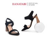 Giày Sandal Nữ Gót Cao 7cm Hanatabi Quai Ngang Hậu Xé Trước Đế TA Chống Trượt Bigsize (35-41) Mã HNSDG7F1181