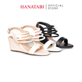 Giày Sandal Nữ Đế Xuồng TA Chống Trượt Cao 7cm Hanatabi Quai Ngang Hậu Thun (35-39) Mã HNSDX7F1239