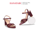 Giày Sandal Nữ Cao Gót 3cm_5cm_7cm Hanatabi Quai Chéo Hậu C Đế TA Bigsize (35-41) Mã HNSDG7F1010