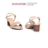Giày Sandal Nữ Cao Gót 5cm_ 7cm Hanatabi Quai 2 Xếp Mũi Vuông Hậu C Đế TA Bigsize (35-41) Mã HNSDG7F1075