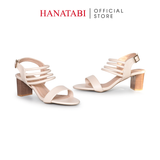 Giày Sandal Nữ Cao Gót 5cm_7cm Hanatabi Quai Ngang Hậu Khóa Sau Đế TA Bigsize (35-41) Mã HNSDG5F1235