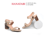 Giày Sandal Nữ Gót Cao 5cm Hanatabi Quai Ngang Hậu Xé Trước Có Khóa Đế TA Chống Trượt Bigsize (35-41) Mã HNSDG5F1176
