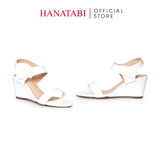 Giày Sandal Nữ Đế Xuồng TA Chống Trơn Cao 7cm Hanatabi Quai Ngang Hậu Xé Trước (35-39)Mã HNSDX7F1245