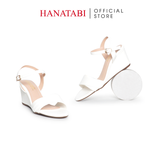 Giày Sandal Nữ Đế Xuồng TA Cao Cấp Cao 7cm Hanatabi Quai Ngang 2 Xếp Hậu C (35-39) Mã HNSDX7F1210