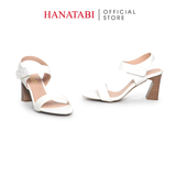 Giày Sandal Nữ Gót Cao 7cm Hanatabi Quai Ngang Hậu Xé Trước Đế TA Chống Trượt Bigsize (35-41) Mã HNSDG7F1181