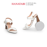 Giày Sandal Nữ Gót Cao 7cm Hanatabi Quai Ngang Hậu Xé Trước Có Khóa Đế TA Chống Trượt Bigsize (35-41) Mã HNSDG7F1179