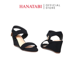 Giày Sandal Nữ Đế Xuồng TA Cao 7cm Hanatabi Quai Ngang Hậu Trước Có Khóa (35-39) Mã HNSDX7F1252