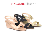 Giày Sandal Nữ Đế Xuồng TA Chống Trượt Cao 7cm Hanatabi Quai Ngang Hậu Thun (35-39) Mã HNSDX7F1239