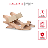 Giày Sandal Nữ Đế Xuồng Siêu Nhẹ 5cm Hanatabi Quai Ngang Hậu Thun Bigisze (35-41) Mã HNSDG5F1260