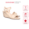 Giày Sandal Nữ Đế Xuồng TA Cao Cấp Cao 7cm Hanatabi Quai Ngang 1 Xếp Hậu C (35-39) Mã HNSDX7F1209