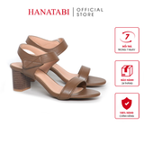 Giày Sandal Nữ Gót Cao 5cm_7cm Hanatabi Quai Ngang Hậu Xé Trước Đế TA Bigsize (35-41) Mã HNSDG5F1174