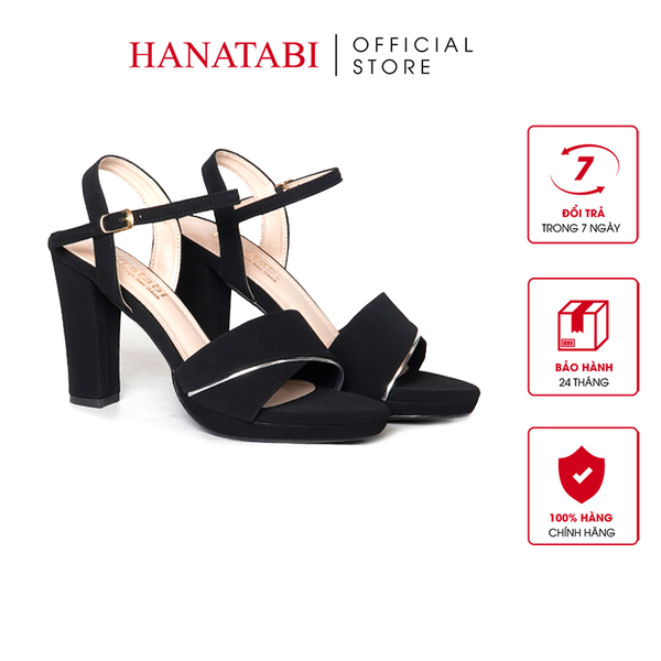 Giày Sandal Nữ Cao Gót 10cm Hanatabi Quai Ngang Hậu C Đế TA Cao Cấp Bigsize (35-39) Mã HNSDG10F1246