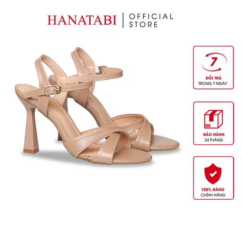 Giày Sandal Nữ Cao Gót Nhọn 9cm Hanatabi Quai Chéo Đế TA Cao Cấp Bigsize (35-41) Mã HNSDG9F1268