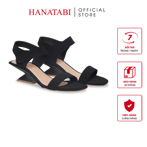 Giày Sandal Nữ Đế Xuồng Siêu Nhẹ 5cm Hanatabi Quai Ngang Hậu Xé Trước Bigsize (35-41) Mã HNSDG5F1197