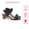 Giày Sandal Nữ Gót Cao 5cm Hanatabi Quai Ngang Hậu Xé Trước Có Khóa Đế TA Chống Trượt Bigsize (35-41) Mã HNSDG5F1176