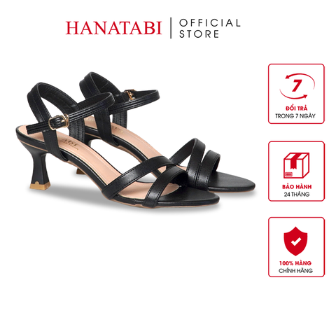Giày Sandal Nữ Cao Gót Nhọn 5cm Hanatabi Quai Chéo Đế TA Cao Cấp Bigsize (35-41) Mã HNSDG5F1267