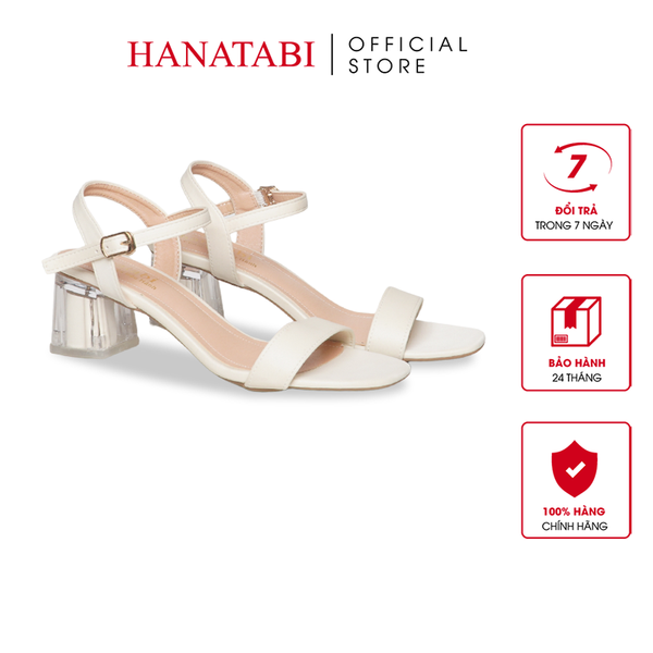 Giày Sandal Nữ Cao Gót Mika 5cm_7cm Hanatabi Quai Ngang Mũi Vuông Đế TA Bigsize (35-41) Mã HNSDG887