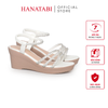 Giày Sandal Nữ Đế PU Siêu Nhẹ Cao 7cm Hanatabi Quai Ngang Hậu Thun (35-39) Mã HNSD7F1183