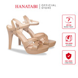 Giày Sandal Nữ Cao Gót 11cm Hanatabi Quai Bảng Chéo Hậu C Đế TA Bigsize (34-41) Mã HNSDG11F892