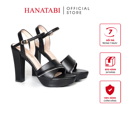 Giày Sandal Nữ Cao Gót 12cm Hanatabi Quai Ngang Hậu C Đế TA Cao Cấp Bigsize (35-39) Mã HNSDG12F1247