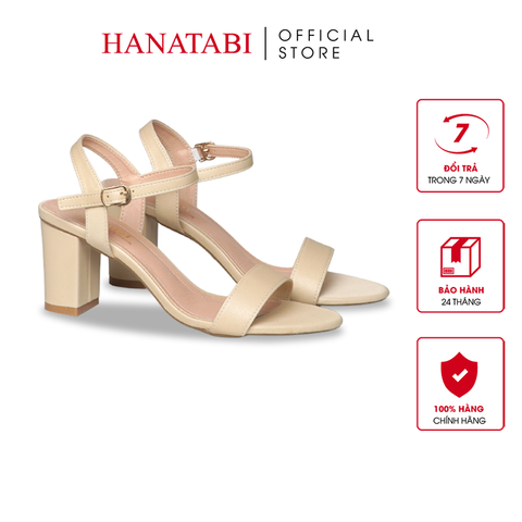 Giày Sandal Nữ Gót Cao 3cm_5cm_7cm Hanatabi Quai Ngang Hậu C Đế TA Bigsize (35-41) Mã HNSDG7F1179