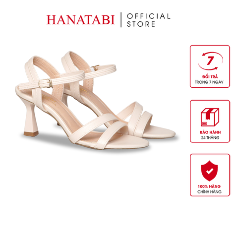 Giày Sandal Nữ Cao Gót Nhọn 7cm Hanatabi Quai Chéo Đế TA Cao Cấp Bigsize (35-41) Mã HNSDG7F1266