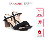 Giày Sandal Nữ Cao Gót 5cm_ 7cm Hanatabi Quai 2 Xếp Mũi Vuông Hậu C Đế TA Bigsize (35-41) Mã HNSDG7F1075
