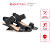 Giày Sandal Nữ Đế Xuồng Siêu Nhẹ 5cm Hanatabi Quai Ngang Hậu Thun Bigisze (35-41) Mã HNSDG5F1260