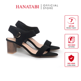 Giày Sandal Nữ Gót Cao 5cm Hanatabi Quai Ngang Hậu Xé Sau Có Khóa Đế TA Chống Trượt Bigsize (35-41) Mã HNSDG5F1177