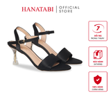 Giày Sandal Nữ Cao Gót Nhọn Mika 7cm Hanatabi Quai 2 Xêp Hậu C Đế TA Bigsize (35-41) Mã HNSDG57F1029
