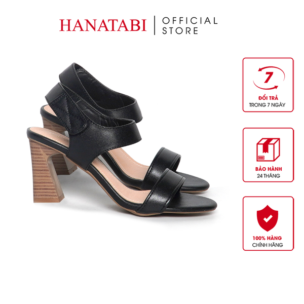 Giày Sandal Nữ Gót Cao 7cm Hanatabi Quai Ngang Hậu Xé Sau Đế TA Chống Trượt Bigsize (35-41) Mã HNSDG7F1180