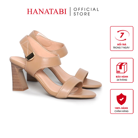 Giày Sandal Nữ Gót Cao 7cm Hanatabi Quai Ngang Hậu Xé Sau Có Khóa Đế TA Chống Trượt Bigsize (35-41) Mã HNSDG7F1178