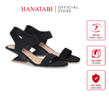 Giày Sandal Nữ Đế Xuồng Siêu Nhẹ 5cm Hanatabi Quai Ngang Hậu Xé Sau Bigsize (35-41) Mã HNSDG5F1196