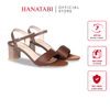 Giày Sandal Nữ Cao Gót 5cm_7cm Hanatabi Quai 2 Xếp Mũi Vuông HậuC Đế TA Bigsize(35-41) Mã HNSDG5F898