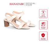 Giày Sandal Nữ Gót Cao 5cm Hanatabi Quai Ngang Hậu Xé Trước Đế TA Bigsize (35-41) Mã HNSDG5F1174
