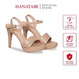 Giày Sandal Nữ Cao Gót 11cm Hanatabi Quai Bảng Ngang 1 Xếp HậuC Đế TA Bigsize (34-41) Mã HNSDG11F813