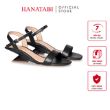 Giày Sandal Nữ Đế Xuồng Cao 5cm Hanatabi Quai Ngang Hậu C Bigisze (35-41) Mã HNSDG5F1261