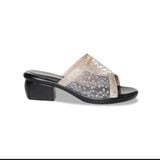 Dép Nữ Đế PU Đen Siêu Nhẹ Cao 5cm Hanatabi Quai Lưới Nhũ Bigsize (36-41) Mã HNDE5F1229